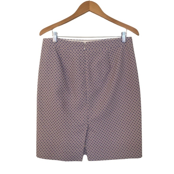 J. Crew | The Pencil Skirt in Royal Blue Polka Dot - Picture 4 of 14